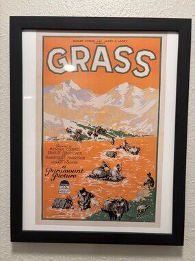 Grass (1925) Framed 8.5x11 Inch Art Print